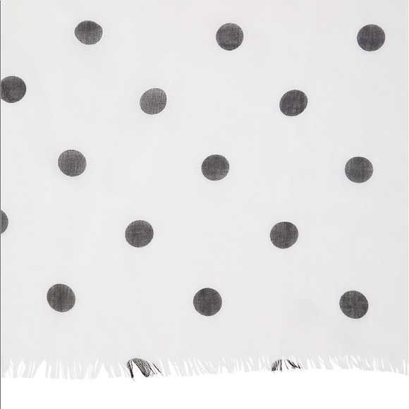 Polka Dot Oblong Scarf - Picture 3 of 3